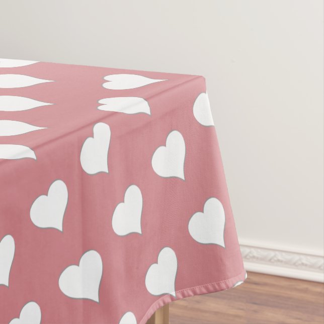 Valentine's Tablecloth Custom Valentine Love Decor (In Situ)