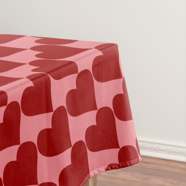 Valentine's Tablecloth Custom Valentine's Decor (In Situ)