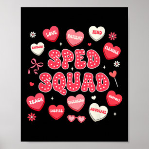 Valentines Team Sped Teacher Sped Squad Special Ed Poster