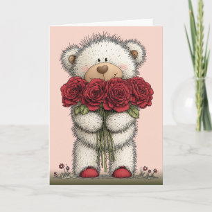 Valentines Teddy Bear Card