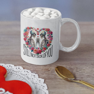 Valentines theme Skeletons In Love Coffee Mug