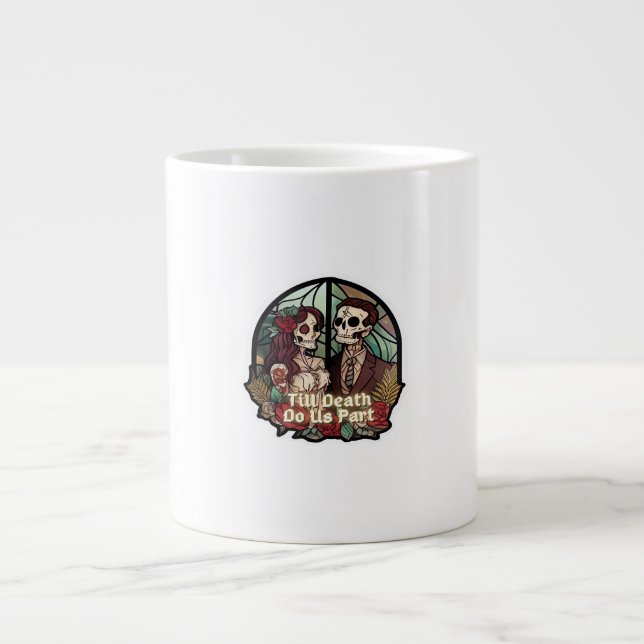 Valentines Till Death Do Us Part Classic Large Coffee Mug (Front)
