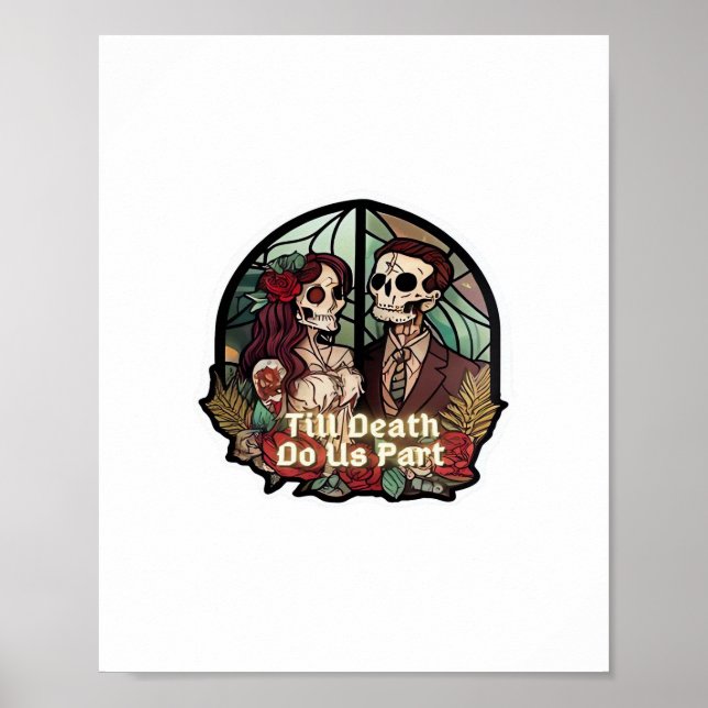 Valentines Till Death Do Us Part Classic Poster (Front)