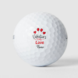 Valentine's to golfer with love you golf balls