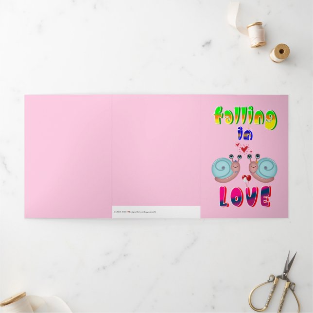 Valentines Tri-Fold Holiday Card (Outside)