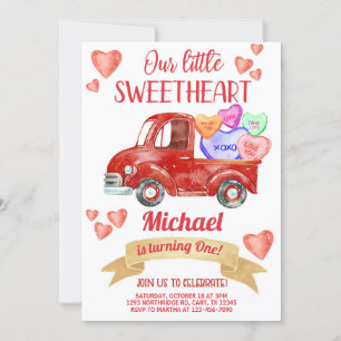 Valentines Valentine boy birthday invitation. Invitation