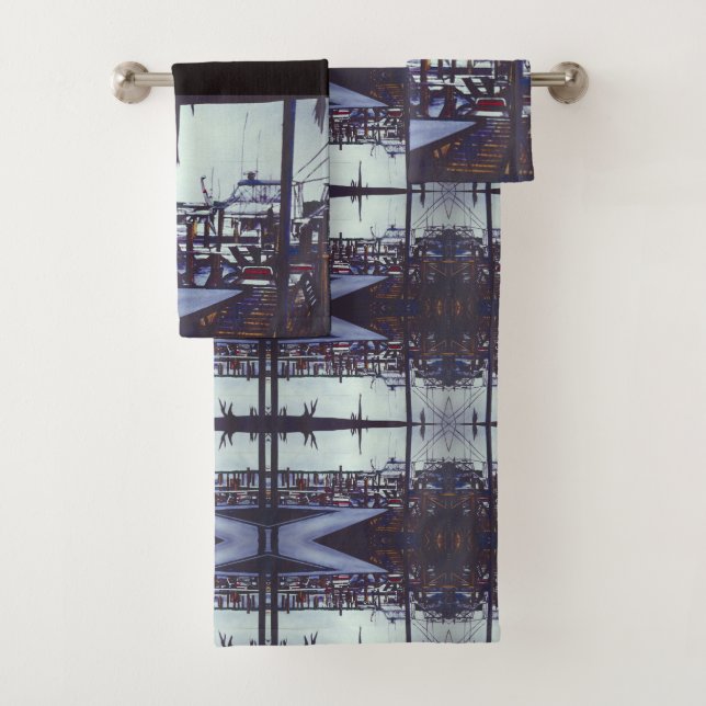 Valentine's View, Harbour Island, Bahamas Bath Towel Set (Insitu)