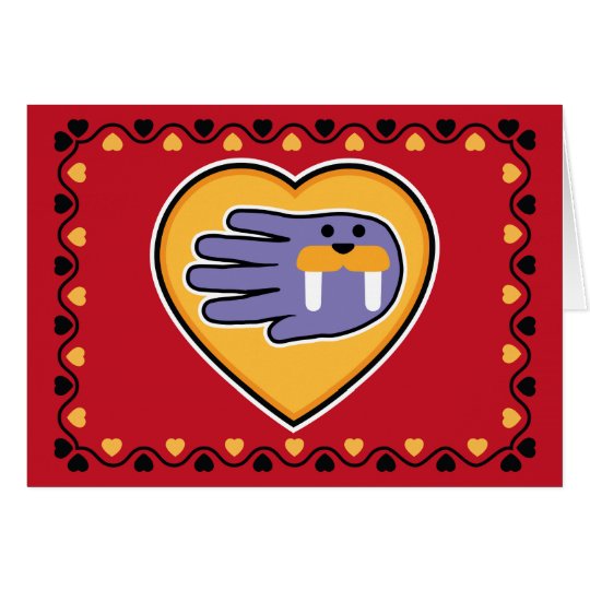 Valentine's Walrus card