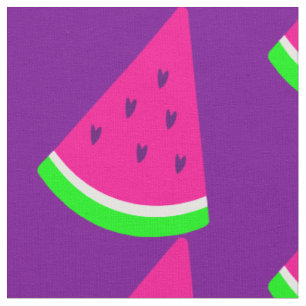 valentines watermelon fruit summer heart fabric