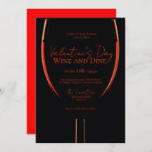 Valentine's Wine and Dine Invitation