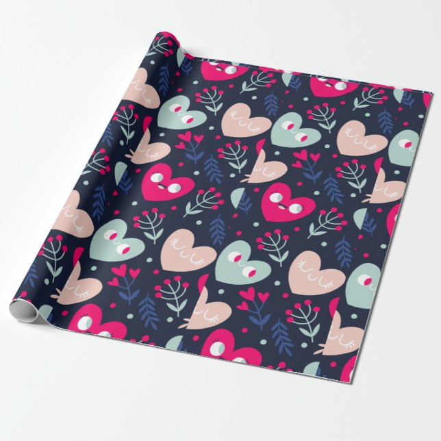 Valentines Wrapping Paper (Unrolled)