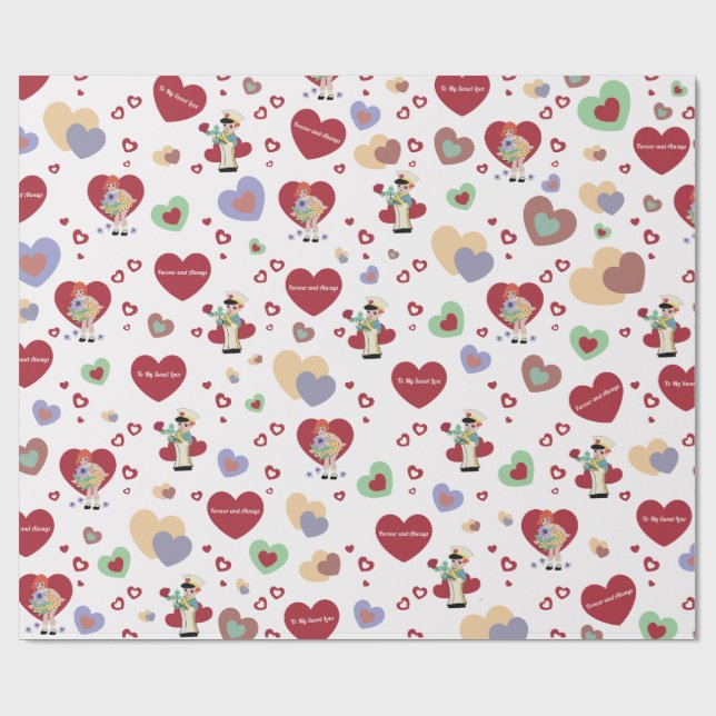 Valentines Wrapping Paper (Flat)