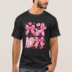 Valentines XOXO Brushstroke Balloon Cupid Vibes Co T-Shirt