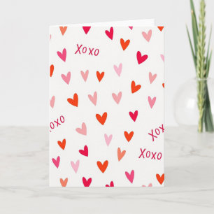 Valentines Xoxo Heart Card