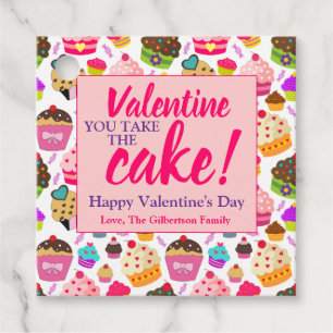 Valentines You Take The Cake Gift Tag