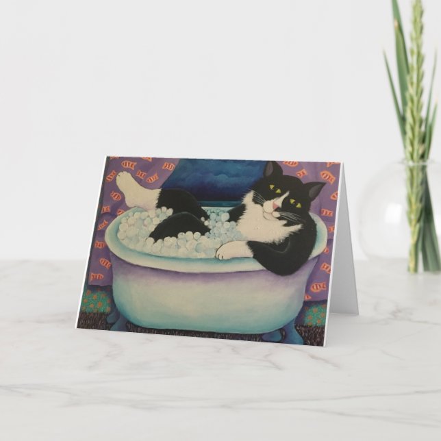 Valentino In The Suds Card (Front)