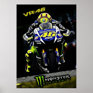 valentino rossi, moto gp legend,    the doctor 46, poster