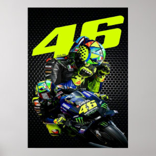 valentino rossi, moto gp legend, the doctor 46, poster