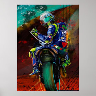 valentino rossi, moto gp legend, the doctor 46, poster