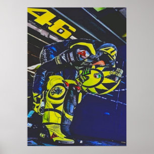 valentino rossi, moto gp legend, the doctor 46, poster