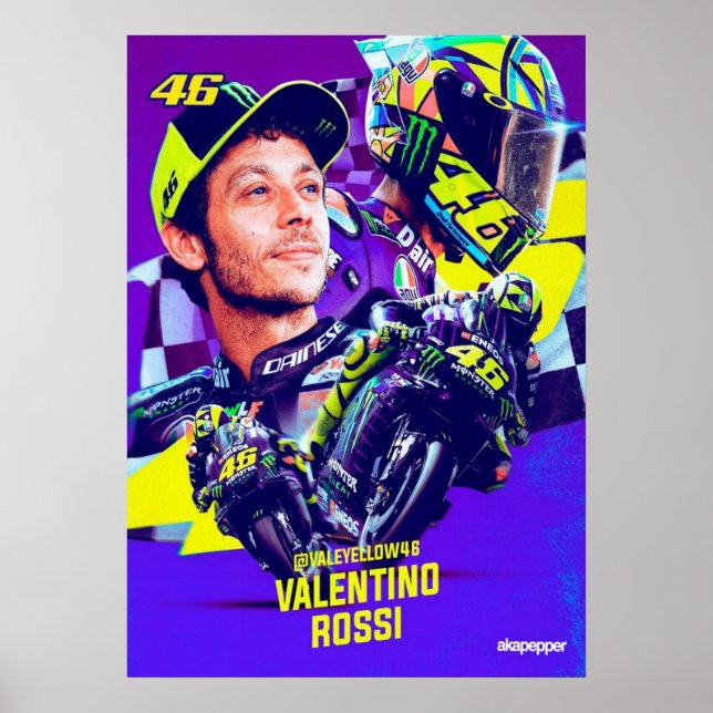 valentino rossi, moto gp legend,    the doctor 46, poster (Front)