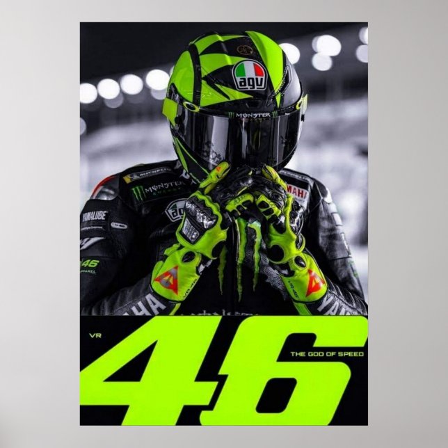 valentino rossi, moto gp legend,    the doctor 46, poster (Front)