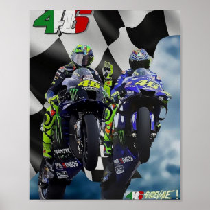 valentino rossi, moto gp legend, the doctor 46, ro poster