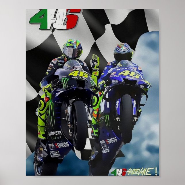 valentino rossi, moto gp legend, the doctor 46, ro poster (Front)