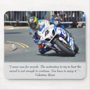 Valentino Rossi Moto GP Race  Mouse Pad