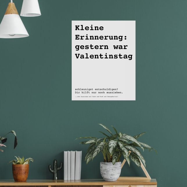 Valentinstag vergessen Poster (Living Room 1)