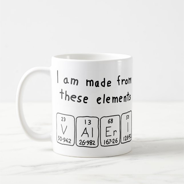 Valeri periodic table name mug (Left)