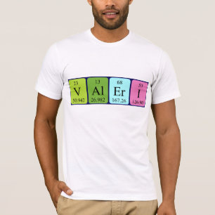 Valeri periodic table name shirt