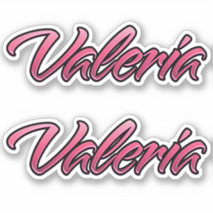 Valeria faded pink sticker Sticker Sticker Sticker