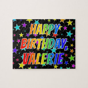 "VALERIE" First Name, Fun "HAPPY BIRTHDAY" Jigsaw Puzzle