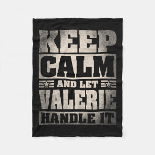 Valerie Name Personalised Valerie First Name Fleece Blanket