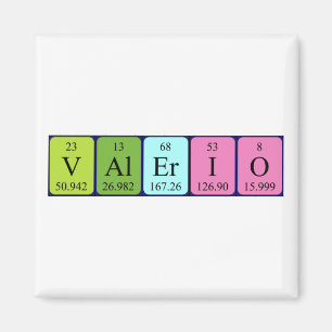 Valerio periodic table name magnet