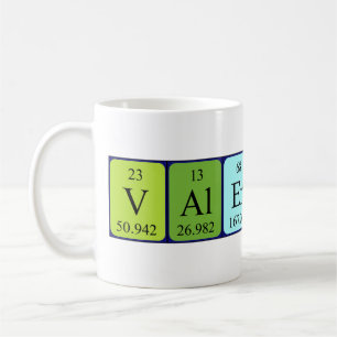 Valerius periodic table name mug