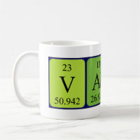 Valery periodic table name mug
