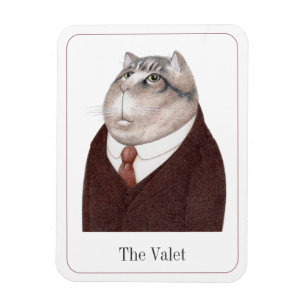VALET CAT 3x4 Flexible Magnet + Text II