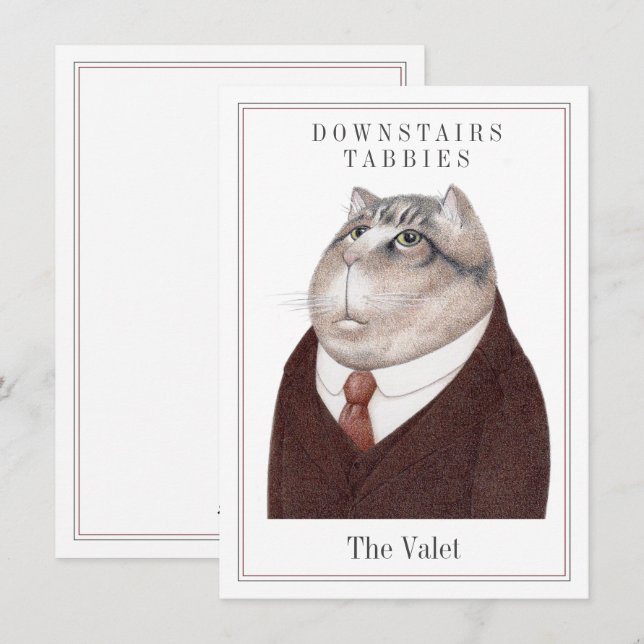 VALET CAT 4.5x6.25 Flat Card + Text (Front/Back)