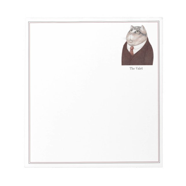 VALET CAT 5.5x6 Notepad (Front)