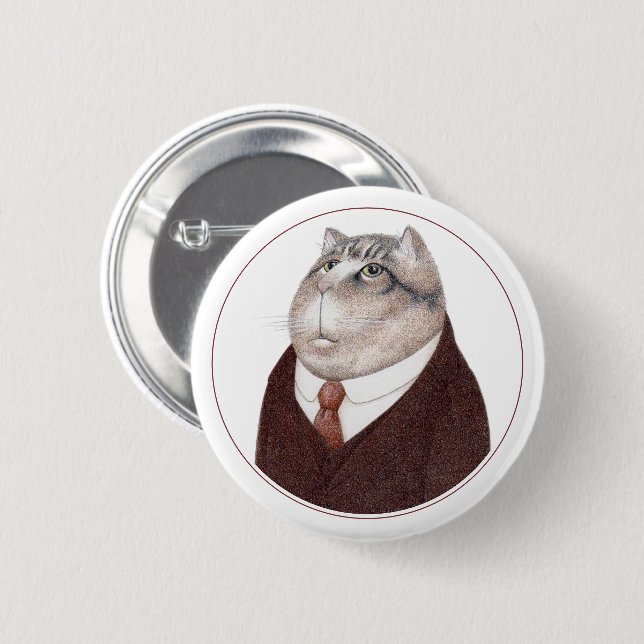VALET CAT Round Pin Button II (Front & Back)