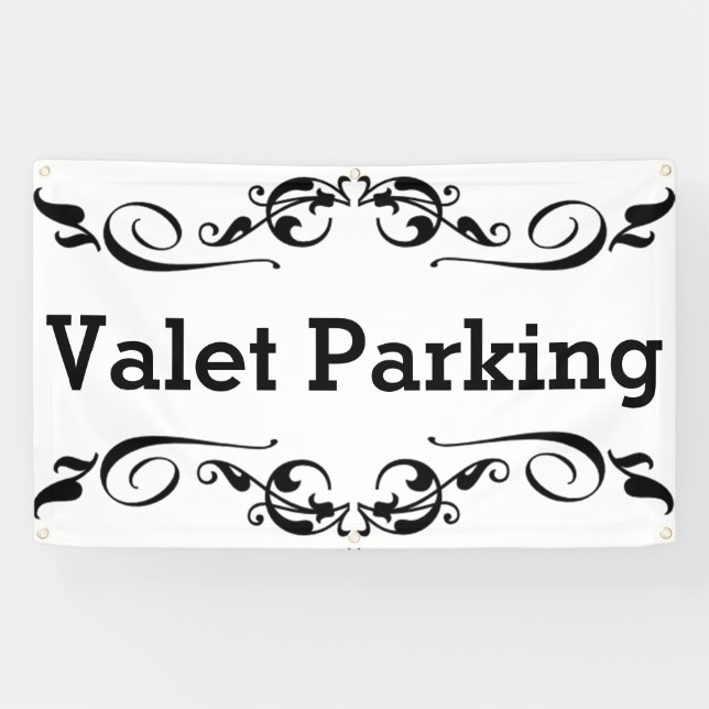 Valet Parking Banner (Horizontal)
