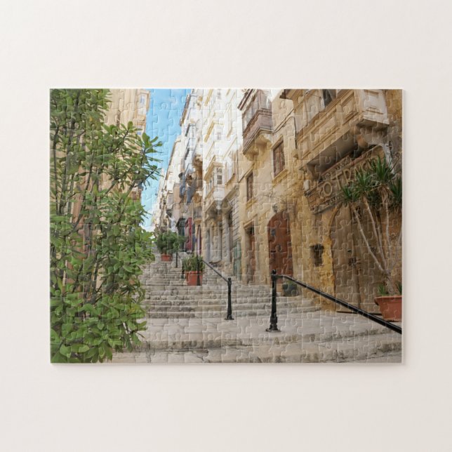 Valetta Streetscape Malta. Jigsaw Puzzle (Horizontal)