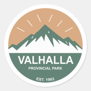 Valhalla Provincial Park Classic Round Sticker