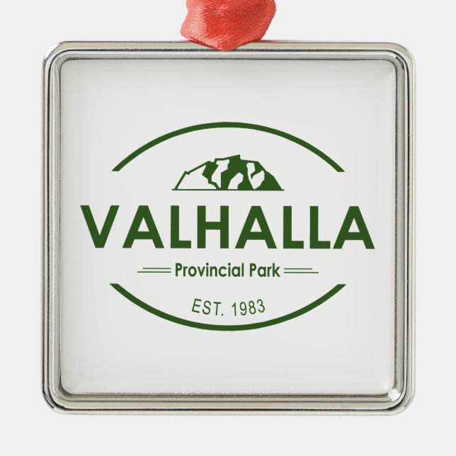 Valhalla Provincial Park Metal Ornament (Front)