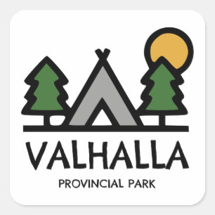 Valhalla Provincial Park Square Sticker