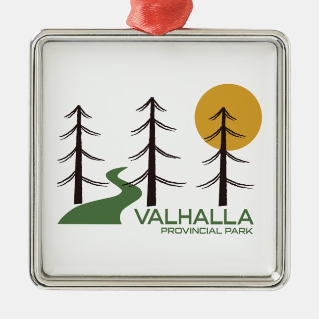 Valhalla Provincial Park Trail Metal Ornament (Front)