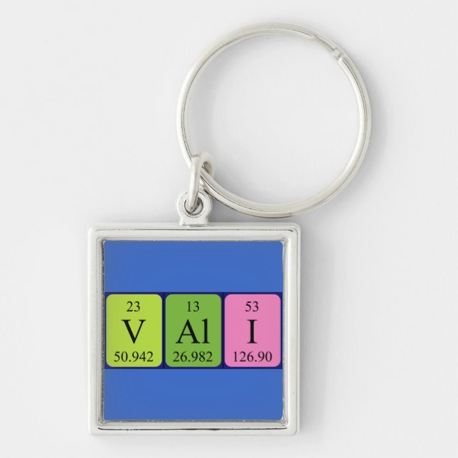 Vali periodic table name keyring (Front)