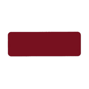 Valiant Bright Red Poppy 2018 Fall Winter Colour Return Address Label